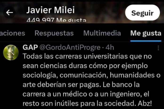 milei carreras