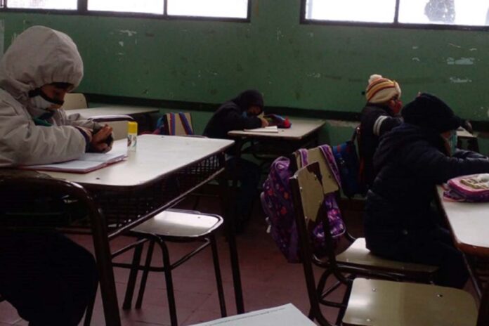 frío en escuelas