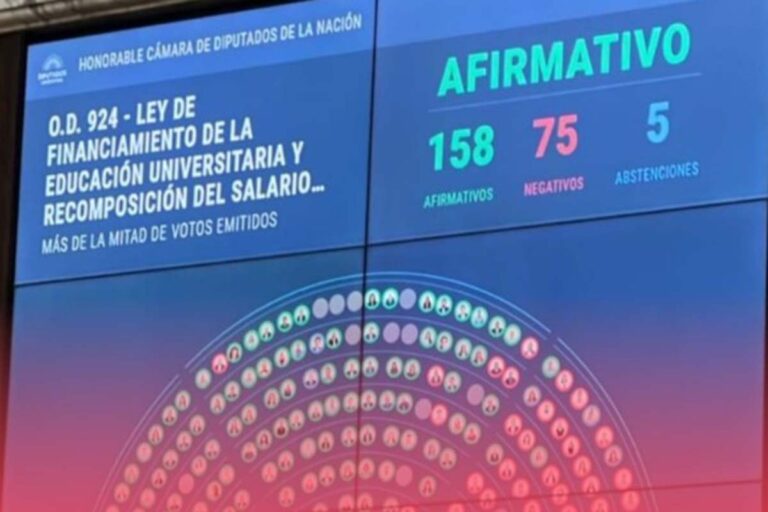 Ley de Financiamiento Universitario: media sanción en Diputados, por mayoría, y ahora al Senado