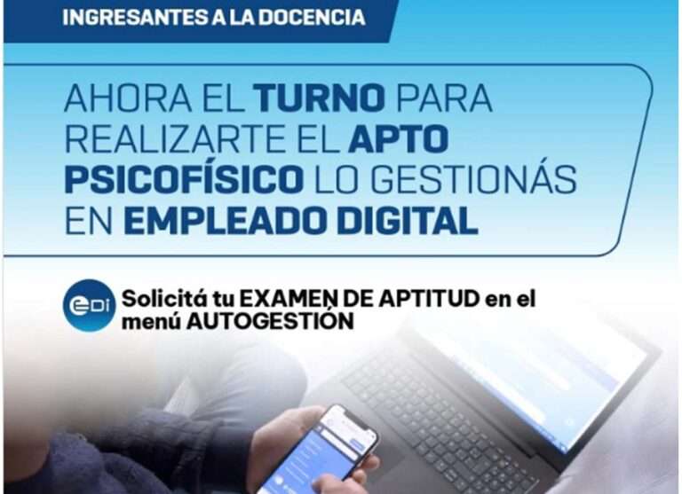 Apto psicofísico a docentes: ¿Cómo pedir turno?