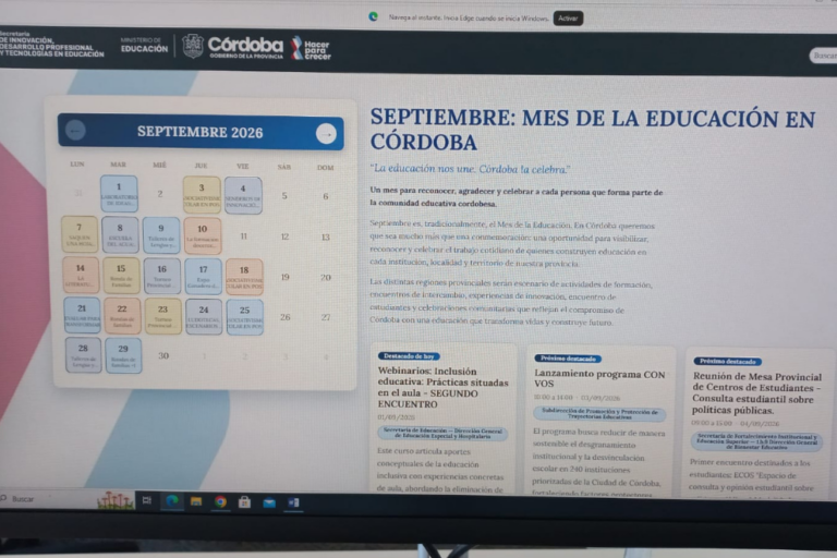 Mes de la educación en Córdoba: Agenda para compartir propuestas